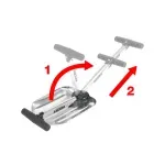 Casa si Gradina - Gradinarit si plante - Unelte gradinarit - Lopeti si unelte de sapat - Lopata pliabila pentru zapada HECHT 205GT, din aluminiu, dimensiuni 20.5 x 28/44/40 cm - Infinity.ro