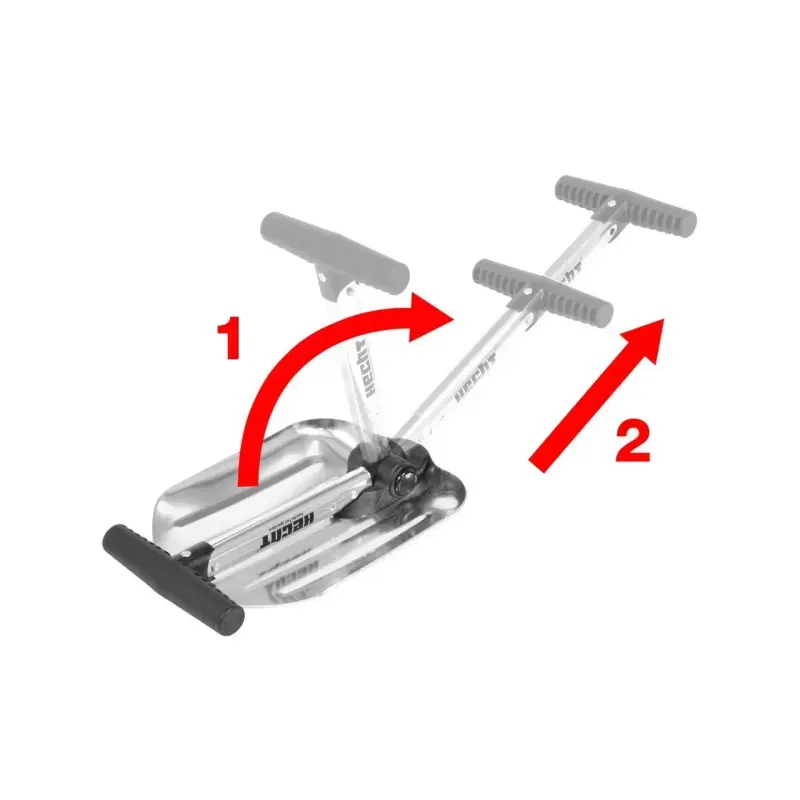 Casa si Gradina - Gradinarit si plante - Unelte gradinarit - Lopeti si unelte de sapat - Lopata pliabila pentru zapada HECHT 205GT, din aluminiu, dimensiuni 20.5 x 28/44/40 cm - Infinity.ro