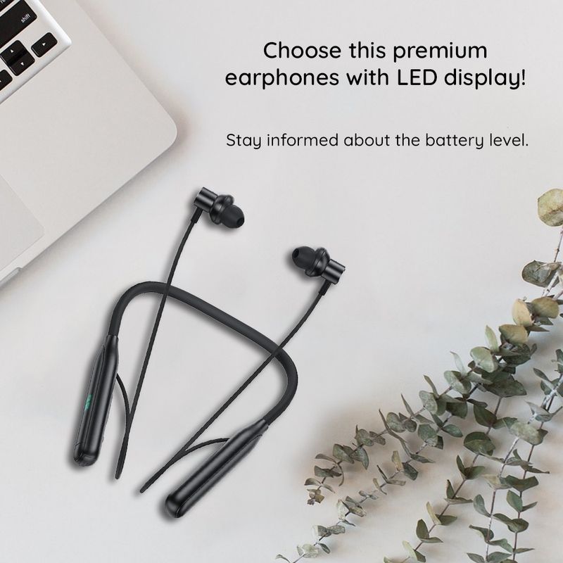 TV, Audio-Video si Foto - Portabile audio - Casti audio - Casti Albastrutooth Behind the Head, Neckband, IPX4, Display LED - Acefast (N4) - Negru - Infinity.ro