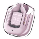 TV, Audio-Video si Foto - Portabile audio - Casti audio - Casti Type-C, Albastrutooth 5.3, IPX4, ENC, LED Display Digital - Acefast (T6) - Roz - Infinity.ro