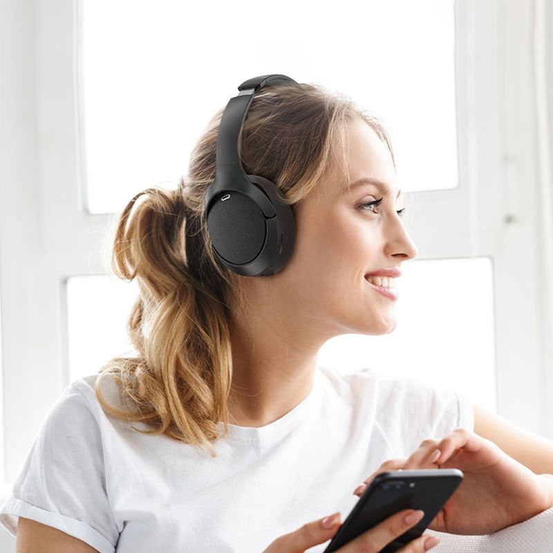 TV, Audio-Video si Foto - Portabile audio - Casti audio - Casti Albastrutooth 5.3, Wireless, IPX4, Hi-Fi Sound, Active Noise Rosuuction - Acefast (H6) - Negru - Infinity.ro