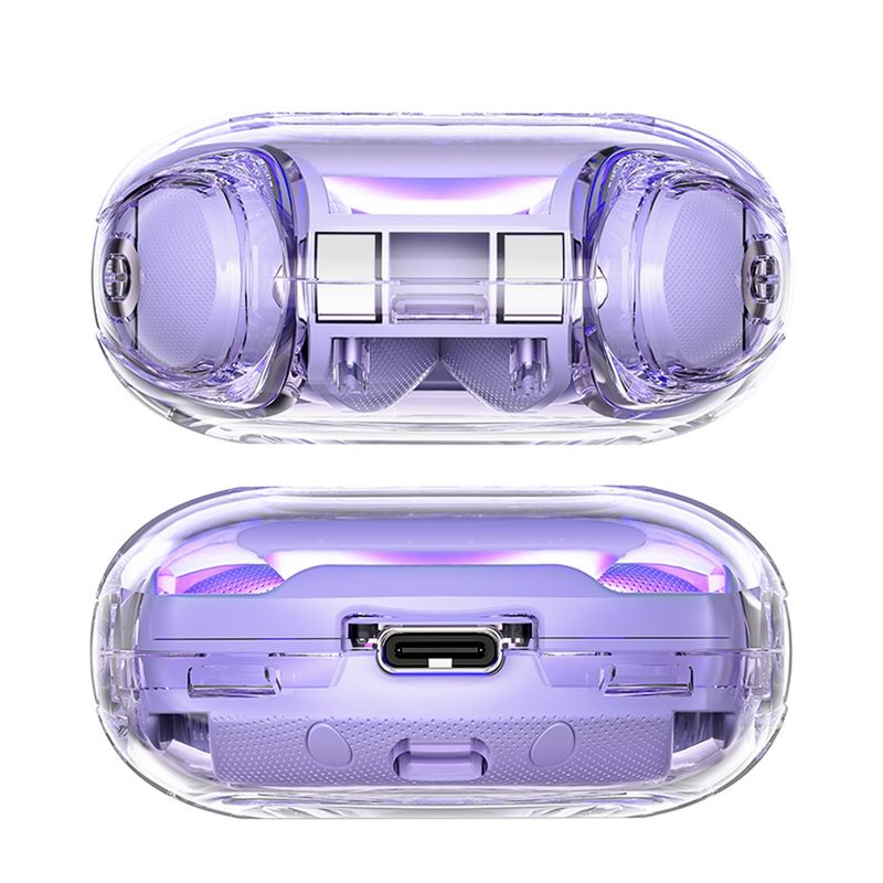 TV, Audio-Video si Foto - Portabile audio - Casti audio - Casti Albastrutooth 5.3, Type-C, IPX4, AI Call Noise Rosuuction, Display Digital - Acefast (T8) - Mov - Infinity.ro