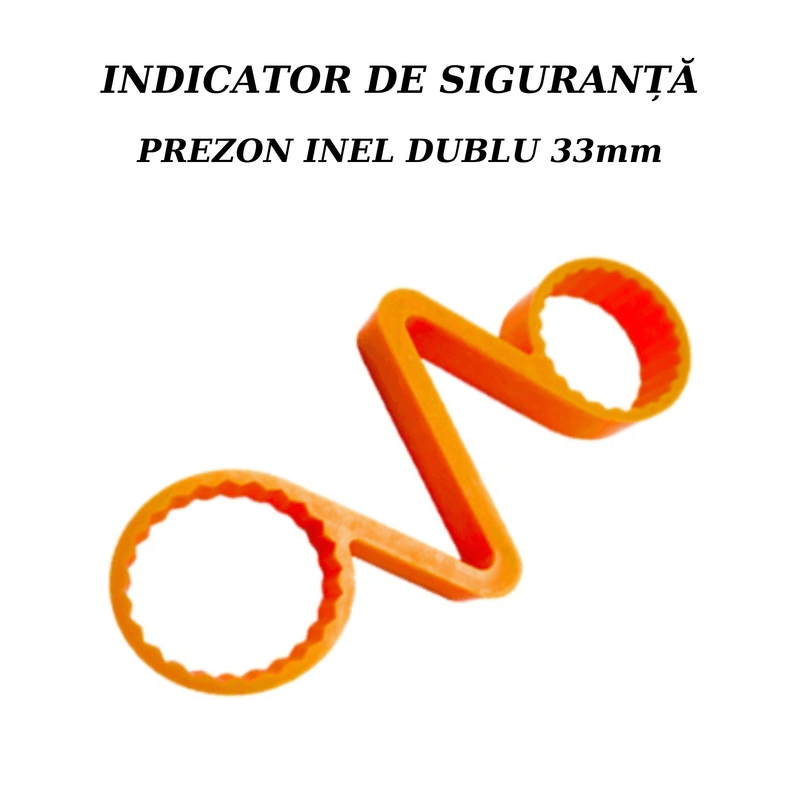 Auto si Moto - Anvelope si jante - Accesorii roti - Alte accesorii roti - Indicator Siguranta, ABY PRODUCTS, Prezon Inel Dublu, 33 mm, Portocaliu - Infinity.ro