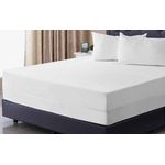 Casa si Gradina - Textile si covoare - Lenjerii de pat - Protectie saltea - Husa impermeabila pentru saltea, cu fermoar, dimensiunea 160×200 cm, alba - Infinity.ro