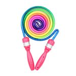 Sport si Outdoor - Fitness - Accesorii fitness - Corzi de sarit - Coarda pentru sarituri, ciclam, Rainbow, 2 m - Infinity.ro
