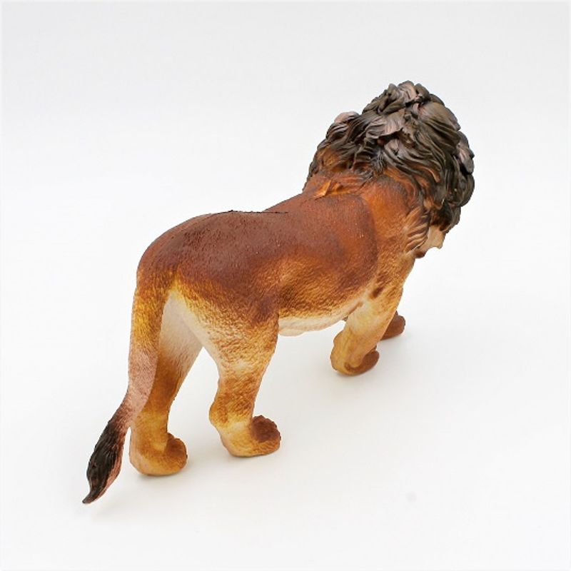 Jucarii, Copii si Bebe - Jucarii si jocuri - Figurine - Figurina replica, Deluxebase, animal leu, culoarea maroniu, 23 cm - Infinity.ro