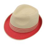 Fashion, accesorii si bijuterii - Barbati - Accesorii barbati - Caciuli si sepci barbati - Palarie de plaja barbati nature cu roz - Infinity.ro