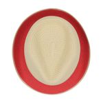 Fashion, accesorii si bijuterii - Barbati - Accesorii barbati - Caciuli si sepci barbati - Palarie de plaja barbati nature cu roz - Infinity.ro