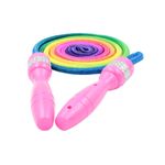 Sport si Outdoor - Fitness - Accesorii fitness - Corzi de sarit - Coarda pentru sarituri, roz, Rainbow, 2 m - Infinity.ro