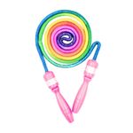 Sport si Outdoor - Fitness - Accesorii fitness - Corzi de sarit - Coarda pentru sarituri, roz, Rainbow, 2 m - Infinity.ro