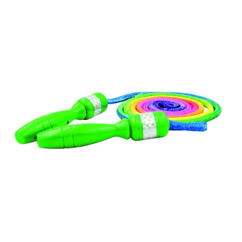 Sport si Outdoor - Fitness - Accesorii fitness - Corzi de sarit - Coarda pentru sarituri, verde, Rainbow, 2 m - Infinity.ro
