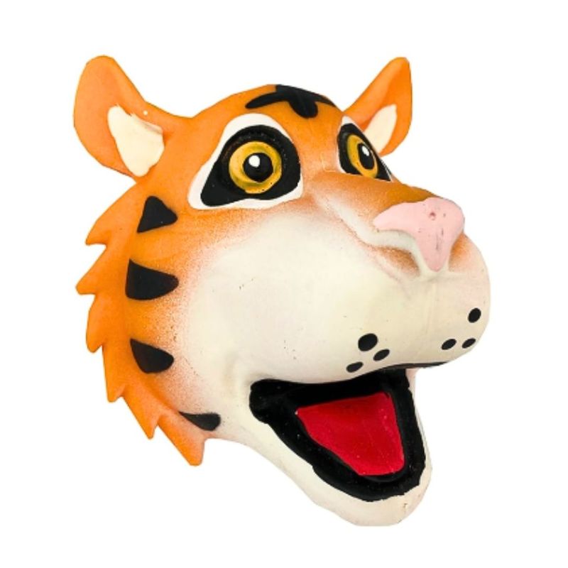 Jucarii, Copii si Bebe - Jucarii si jocuri - Jucarii & jocuri educative - Jucarii interactive - Marioneta de mana, pentru copii, Deluxebase, 13 cm, model tigru - Infinity.ro