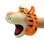 Jucarii, Copii si Bebe - Jucarii si jocuri - Jucarii & jocuri educative - Jucarii interactive - Marioneta de mana, pentru copii, Deluxebase, 13 cm, model tigru - Infinity.ro