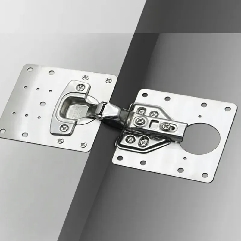 Casa si Gradina - Mobilier - Feronerie si accesorii mobila - Kit element de reparare a balamalelor, realizat din otel inoxidabil, motaj simplu, suruburi incluse, Gonga® Argintiu - Infinity.ro