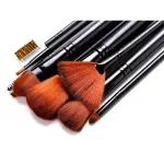 Ingrijire personala si Cosmetice - Machiaj - Aplicatoare si pensule machiaj - Set 13 pensule pentru machiaj, cu suport,Gonga® Negru - Infinity.ro