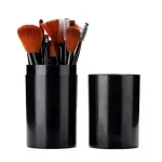 Ingrijire personala si Cosmetice - Machiaj - Aplicatoare si pensule machiaj - Set 13 pensule pentru machiaj, cu suport,Gonga® Negru - Infinity.ro