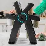 Casa si Gradina - Bucatarie si vesela - Ustensile bucatarie - Rasnite si dozatoare condimente - Organizator de condimente cu suport rotativ,18 recipiente,Gonga® Negru - Infinity.ro