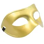 Casa si Gradina - Decoratiuni - Decoratiuni petrecere - Masti si costume carnaval - Masca Venetiana simpla, Gonga® Auriu - Infinity.ro