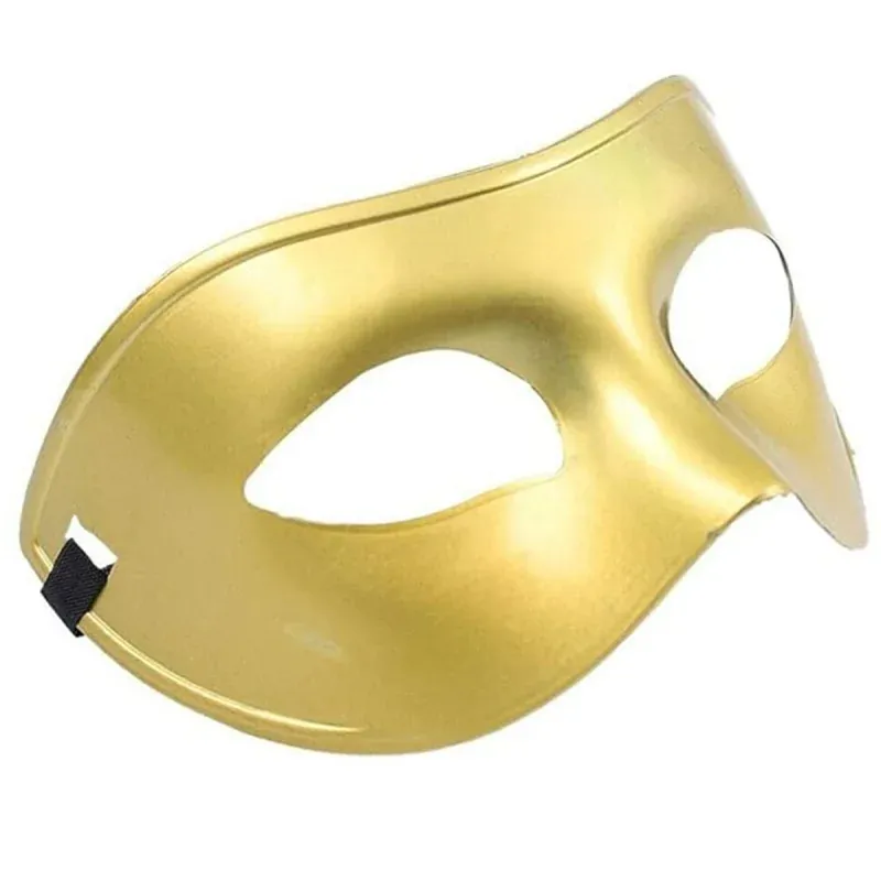 Casa si Gradina - Decoratiuni - Decoratiuni petrecere - Masti si costume carnaval - Masca Venetiana simpla, Gonga® Auriu - Infinity.ro