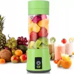 Electronice si Electrocasnice - Electrocasnice bucatarie - Mixere, tocatoare & roboti de bucatarie - Blendere si mini tocatoare - Blender, juicer, portabil, 350 ml, cu incarcare usb, Gonga® Verde - Infinity.ro