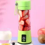 Electronice si Electrocasnice - Electrocasnice bucatarie - Mixere, tocatoare & roboti de bucatarie - Blendere si mini tocatoare - Blender, juicer, portabil, 350 ml, cu incarcare usb, Gonga® Verde - Infinity.ro