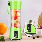 Electronice si Electrocasnice - Electrocasnice bucatarie - Mixere, tocatoare & roboti de bucatarie - Blendere si mini tocatoare - Blender, juicer, portabil, 350 ml, cu incarcare usb, Gonga® Verde - Infinity.ro