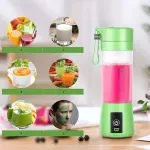 Electronice si Electrocasnice - Electrocasnice bucatarie - Mixere, tocatoare & roboti de bucatarie - Blendere si mini tocatoare - Blender, juicer, portabil, 350 ml, cu incarcare usb, Gonga® Verde - Infinity.ro