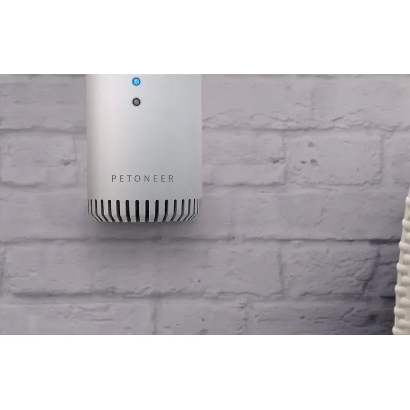 Electronice si Electrocasnice - Climatizare si sisteme de incalzire - Aparate filtrare aer - Purificatoare de aer - Purificator de aer smart PETONEER Odor Eliminator pentru animale, Detectare IR, Baterie 2200 mAh, Micro USB,Gonga® Alb - Infinity.ro