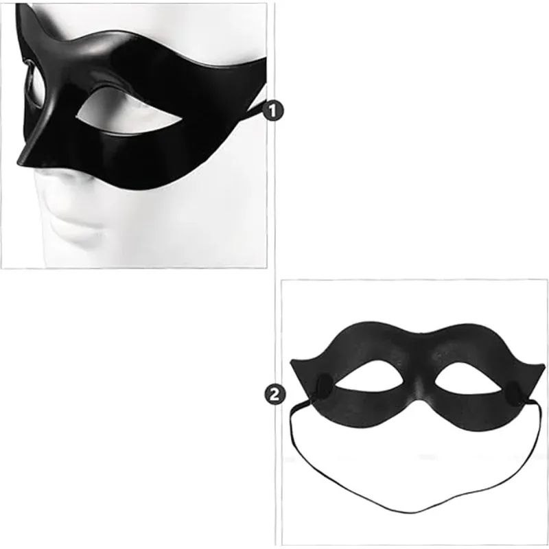Casa si Gradina - Decoratiuni - Decoratiuni petrecere - Masti si costume carnaval - Masca Venetiana simpla, Gonga® Negru - Infinity.ro