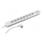 Casa si Gradina - Electrice - Accesorii electrice - Prelungitoare, triple, fise - Cablu prelungitor 1,5 m 8 prize 2 x USB, Gonga® Alb - Infinity.ro