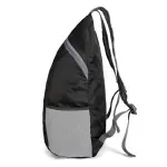 Fashion, accesorii si bijuterii - Femei - Accesorii femei - Genti si rucsacuri femei - Rucsac de cumparaturi foarte usor, capacitate 20 litri, pliabil cu husa inclusa, Gonga® Negru/Gri - Infinity.ro