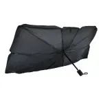 Auto si Moto - Piese auto si accesorii - Interior auto - Accesorii interior - Parasolar auto tip umbrela, protejeaza impotriva radiatiilor solare, universal, 130x75 cm, Gonga® Negru - Infinity.ro