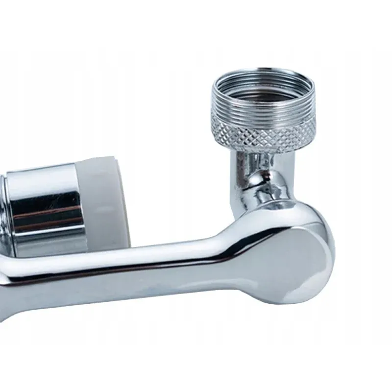 Casa si Gradina - Sanitare - Lavoar baie si accesorii - Accesorii baterii sanitare - Extensie robinet rotativa, adaptor baterie, universal, rotatie de 1080 °, functie de economisire a apei, Gonga® Argintiu - Infinity.ro