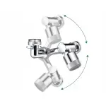 Casa si Gradina - Sanitare - Lavoar baie si accesorii - Accesorii baterii sanitare - Extensie robinet rotativa, adaptor baterie, universal, rotatie de 1080 °, functie de economisire a apei, Gonga® Argintiu - Infinity.ro