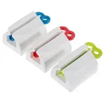 Casa si Gradina - Sanitare - Suporturi si accesorii baie - Dispensere - Dispozitiv pentru stors pasta de dinti, Gonga® Alb - Infinity.ro