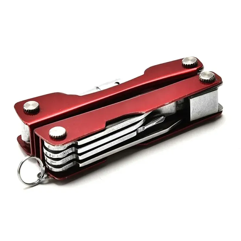 Casa si Gradina - Constructii - Scule de mana si unelte - Clesti si patenti - Cleste multifunctional, pliabil 6 in 1, Gonga® Rosu - Infinity.ro