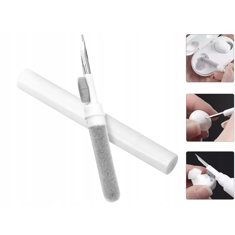 Laptop, Telefoane si Tablete - Telefoane mobile si accesorii - Accesorii Telefoane - Alte accesorii telefoane - Kit de curatare casti, telefon, alte electronice, Gonga® Alb - Infinity.ro