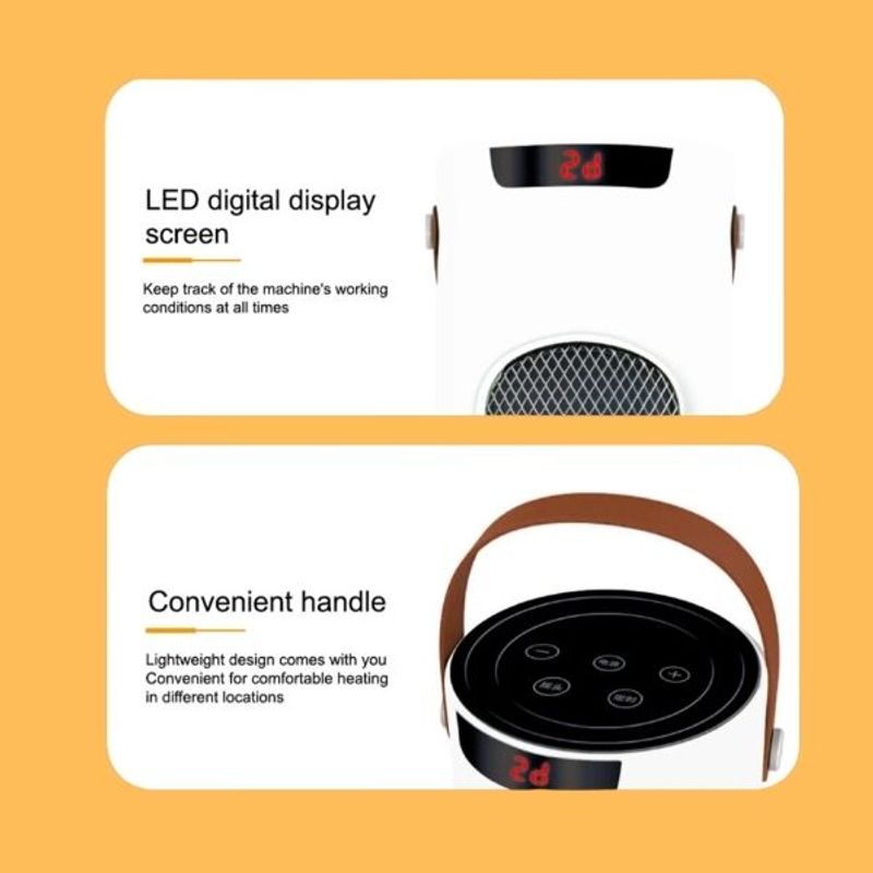 Electronice si Electrocasnice - Climatizare si sisteme de incalzire - Aparate racire aer - Ventilatoare - Ventilator Turn cu Telecomanda, Afisaj LCD, Control de la Distanta, 6 - 26°C, 3 Trepte Incalzire, 1500W, 54 cm, Alb - Infinity.ro