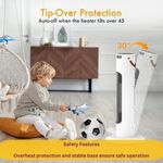 Electronice si Electrocasnice - Climatizare si sisteme de incalzire - Aparate racire aer - Ventilatoare - Ventilator Turn cu Telecomanda, Afisaj LCD, Control de la Distanta, 6 - 26°C, 3 Trepte Incalzire, 1500W, 54 cm, Alb - Infinity.ro