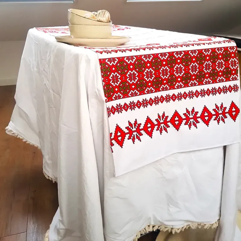 Casa si Gradina - Textile si covoare - Textile bucatarie - Servete si naproane - Napron decorativ pentru masa kotonia Home - Rustic, 100% bumbac 45x160 cm, T01 - Infinity.ro