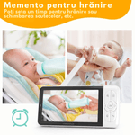 Casa si Gradina - Mobilier - Mobilier copii - Monitoare video copii - Baby Monitor WiFi 2in1 cu Aplicatie telefon, Camera Audio-Video Multi View, VisionHub®, Ecran UltraHD 1080P de 5inch - Infinity.ro