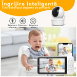 Casa si Gradina - Mobilier - Mobilier copii - Monitoare video copii - Baby Monitor WiFi 2in1 cu Aplicatie telefon, Camera Audio-Video Multi View, VisionHub®, Ecran UltraHD 1080P de 5inch - Infinity.ro
