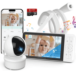 Casa si Gradina - Mobilier - Mobilier copii - Monitoare video copii - Baby Monitor WiFi 2in1 cu Aplicatie telefon, Camera Audio-Video Multi View, VisionHub®, Ecran UltraHD 1080P de 5inch - Infinity.ro