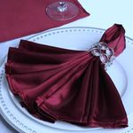 Casa si Gradina - Textile si covoare - Textile bucatarie - Servete si naproane - Set 10 Servete de masa Kotonia Home - 45x45 cm, Damasc Saten DeLux, 100% bumbac, violet - 10 bucati - Infinity.ro