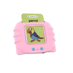 Jucarii, Copii si Bebe - Jucarii si jocuri - Jucarii & jocuri educative - Jucarii interactive - Jucarie educativa Montessori pentru copii, DDOLI, Set masina de invatare cuvinte in limba engleza cu cititor de carduri flash, 224 de cuvinte 112 carduri, incarcare MicroUSB, 2 ani+, Roz - Infinity.ro