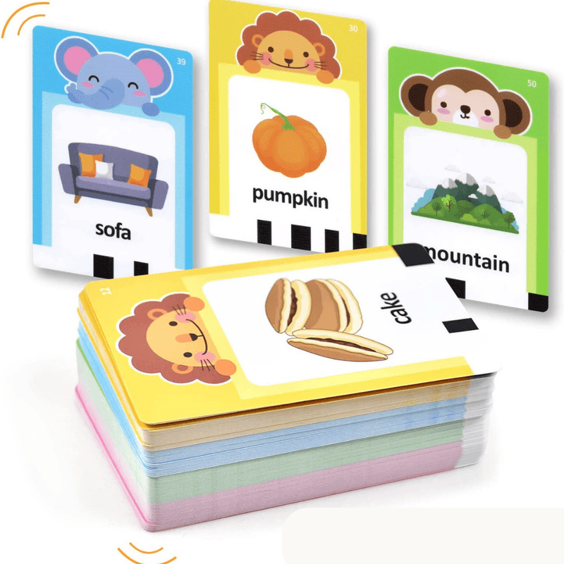 Jucarii, Copii si Bebe - Jucarii si jocuri - Jucarii bebelusi - Jucarii interactive bebelusi - Jucarie educativa Montessori, Set masina de invatare cu cititor de carduri, Danex, invata engleza, Ursulet cu 112 bucati carduri flash 224 de cuvinte, 2 ani+, Galben - Infinity.ro