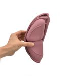 Jucarii, Copii si Bebe - Hrana si alaptare - Biberoane, suzete si accesorii hranire - Articole hranire bebelusi - Set hranire bebelusi si copii Topaqua® Minnie Me, pentru diversificare din silicon BPA free, 6+ luni, farfurie, bol, bavetica, tacamuri, roz pal - Infinity.ro