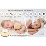Laptop, Telefoane si Tablete - Wearables si gadgeturi - Gadgeturi - Accesorii SMART - Aparat de sunete albe, cu 34 de melodii pentru somn si relaxare, reincarcabil prin USB, oprire temporizata, pentru bebelusi, copii si adulti WI-FI, control vocal - Infinity.ro