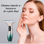Ingrijire personala si Cosmetice - Aparate & accesorii ingrijire personala - Aparate cosmetice - Aparate intretinere si ingrijire corporala - Aparat lifting facial, Danex, Regenerare si intinerire piele, eliminare riduri, hidratare, 3 trepte de intesitate cu lumina led, pentru fata, gat, Verde - Infinity.ro