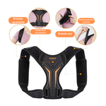 Ingrijire personala si Cosmetice - Sanatate si wellness - Aparate medicale - Suporturi ortopedice si orteze - Corector de postura, Danex, pentru indreptare coloana, umeri si clavicula, bretele ajustabile, suport pentru spate drept, unisex, material textil, Negru, L - Infinity.ro